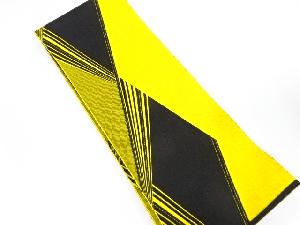 抽象模様織り出し　単半幅帯